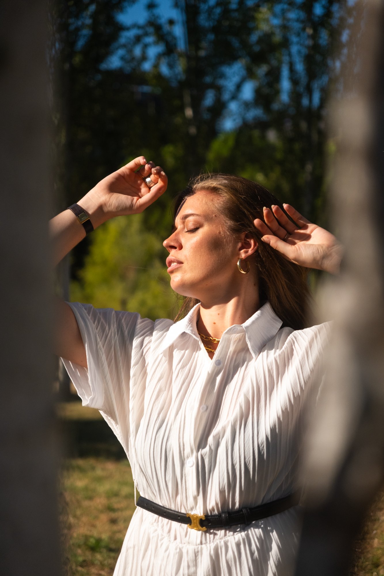 Johanne portrait mode robe blanche