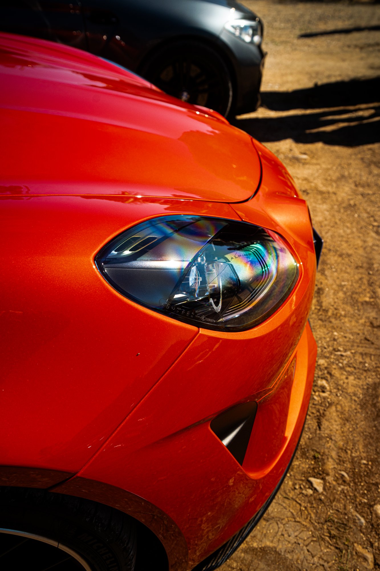 Alpine A110 orange phare